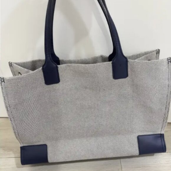 Tory Burch Navy Canvas Ella tote - NWT - Picture 3 of 8